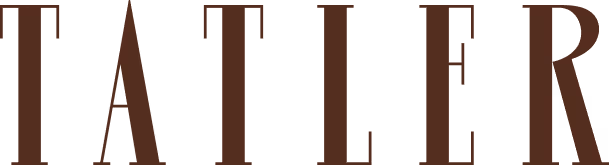 The word 'TATLER' in large, brown, capital letters on a transparent background.