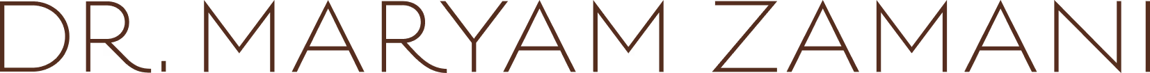 Text reading 'DR. MARYAM ZAMANI' in a thin, modern font on a transparent background.